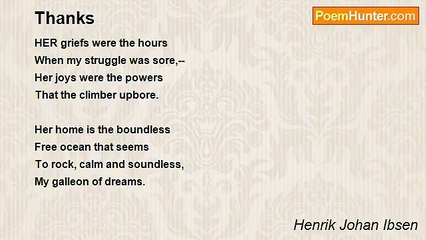 Henrik Johan Ibsen - Thanks