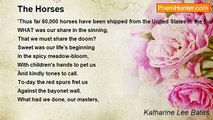 Katharine Lee Bates - The Horses