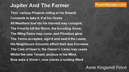 Anne Kingsmill Finch - Jupiter And The Farmer