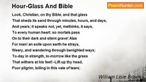 William Lisle Bowles - Hour-Glass And Bible