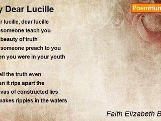 Faith Elizabeth Brigham - My Dear Lucille