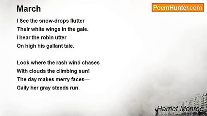 Harriet Monroe - March