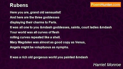 Harriet Monroe - Rubens