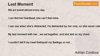 Adrian Cordova - Last Moment