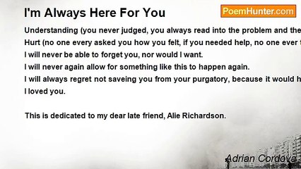 Adrian Cordova - I'm Always Here For You