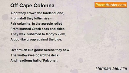 Herman Melville - Off Cape Colonna