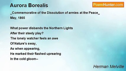 Herman Melville - Aurora Borealis