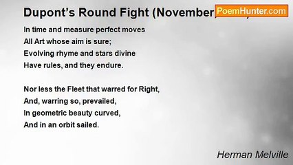 Herman Melville - Dupont’s Round Fight (November, 1861)