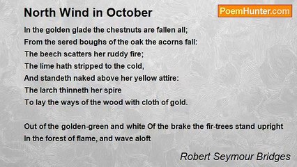 Robert Seymour Bridges - North Wind in October