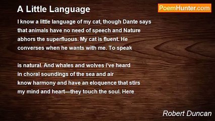Robert Duncan - A Little Language