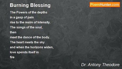 Dr. Antony Theodore - Burning Blessing