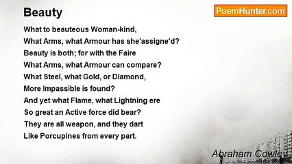 Abraham Cowley - Beauty