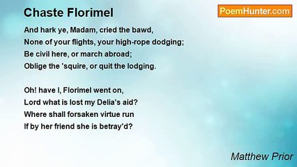 Matthew Prior - Chaste Florimel
