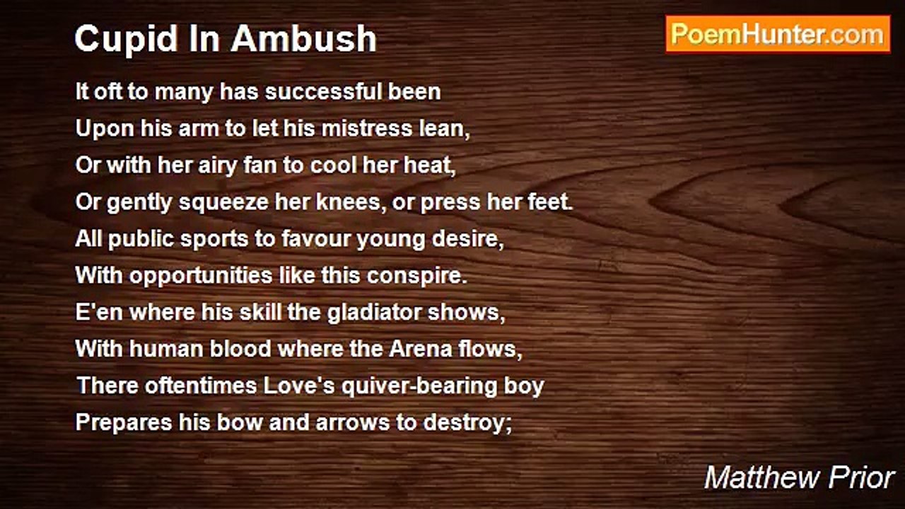 Matthew Prior - Cupid In Ambush