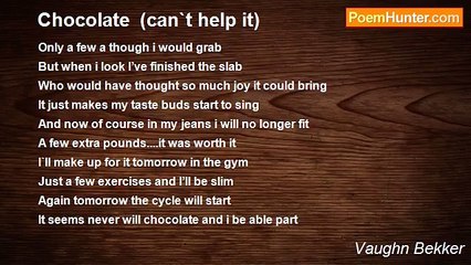 Vaughn Bekker - Chocolate  (can`t help it)