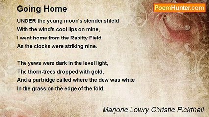 Marjorie Lowry Christie Pickthall - Going Home