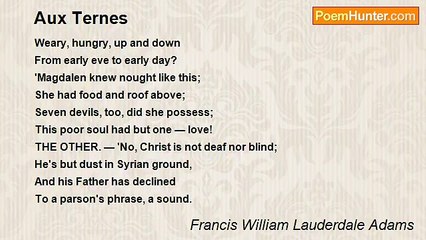 Francis William Lauderdale Adams - Aux Ternes