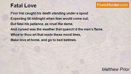 Matthew Prior - Fatal Love