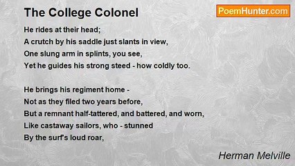 Herman Melville - The College Colonel