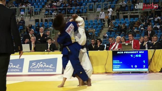 France 1D 2014 -52kg : Priscilla Gneto (Levallois) - Lucile Duport (Mulhouse)