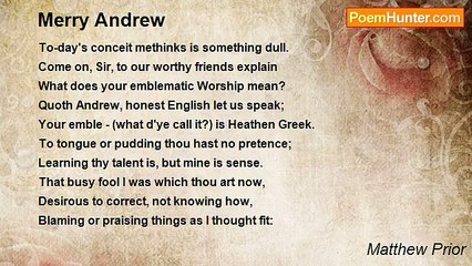 Matthew Prior - Merry Andrew