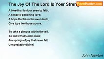 John Newton - The Joy Of The Lord Is Your Strength