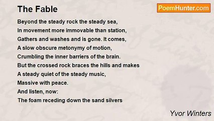 Yvor Winters - The Fable