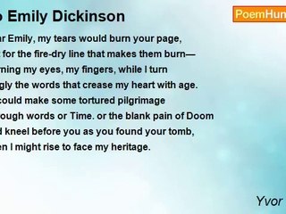 Yvor Winters - To Emily Dickinson