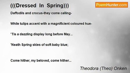 Theodora (Theo) Onken - (((Dressed  In  Spring)))