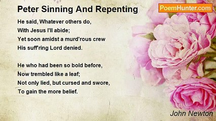 John Newton - Peter Sinning And Repenting