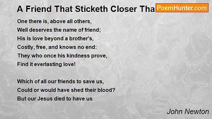 John Newton - A Friend That Sticketh Closer Than A Brother