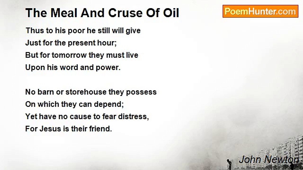 John Newton - The Meal And Cruse Of Oil
