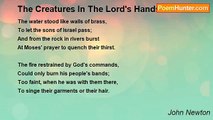 John Newton - The Creatures In The Lord's Hands
