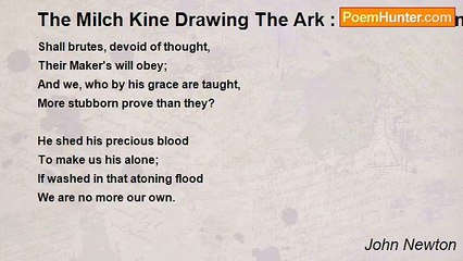 John Newton - The Milch Kine Drawing The Ark : Faith's Surrender Of All