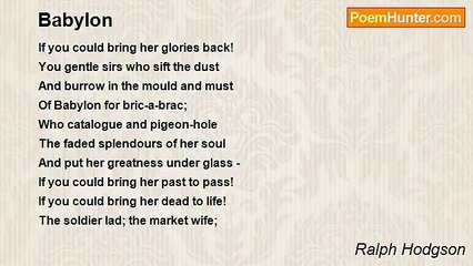 Ralph Hodgson - Babylon