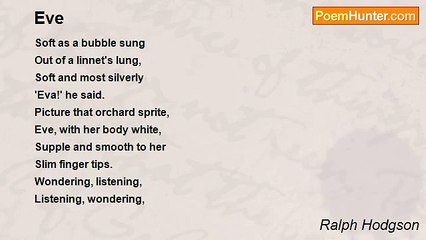 Ralph Hodgson - Eve