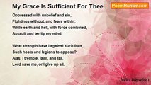 John Newton - My Grace Is Sufficient For Thee