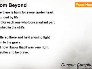 Duncan Campbell Scott - From Beyond