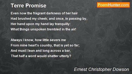 Ernest Christopher Dowson - Terre Promise