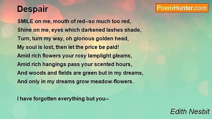 Edith Nesbit - Despair
