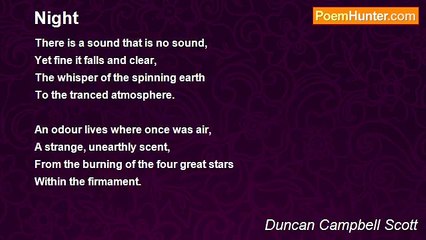 Duncan Campbell Scott - Night