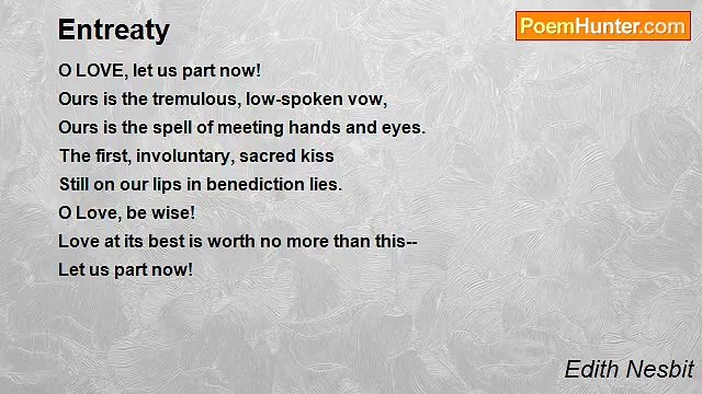 Edith Nesbit - Entreaty