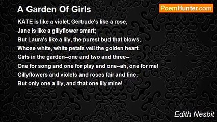 Edith Nesbit - A Garden Of Girls