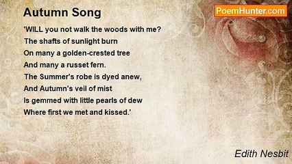 Edith Nesbit - Autumn Song