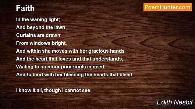 Edith Nesbit - Faith