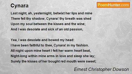 Ernest Christopher Dowson - Cynara