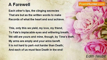 Edith Nesbit - A Farewell