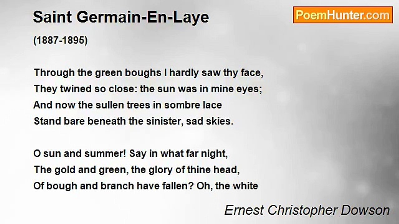 Ernest Christopher Dowson - Saint Germain-En-Laye
