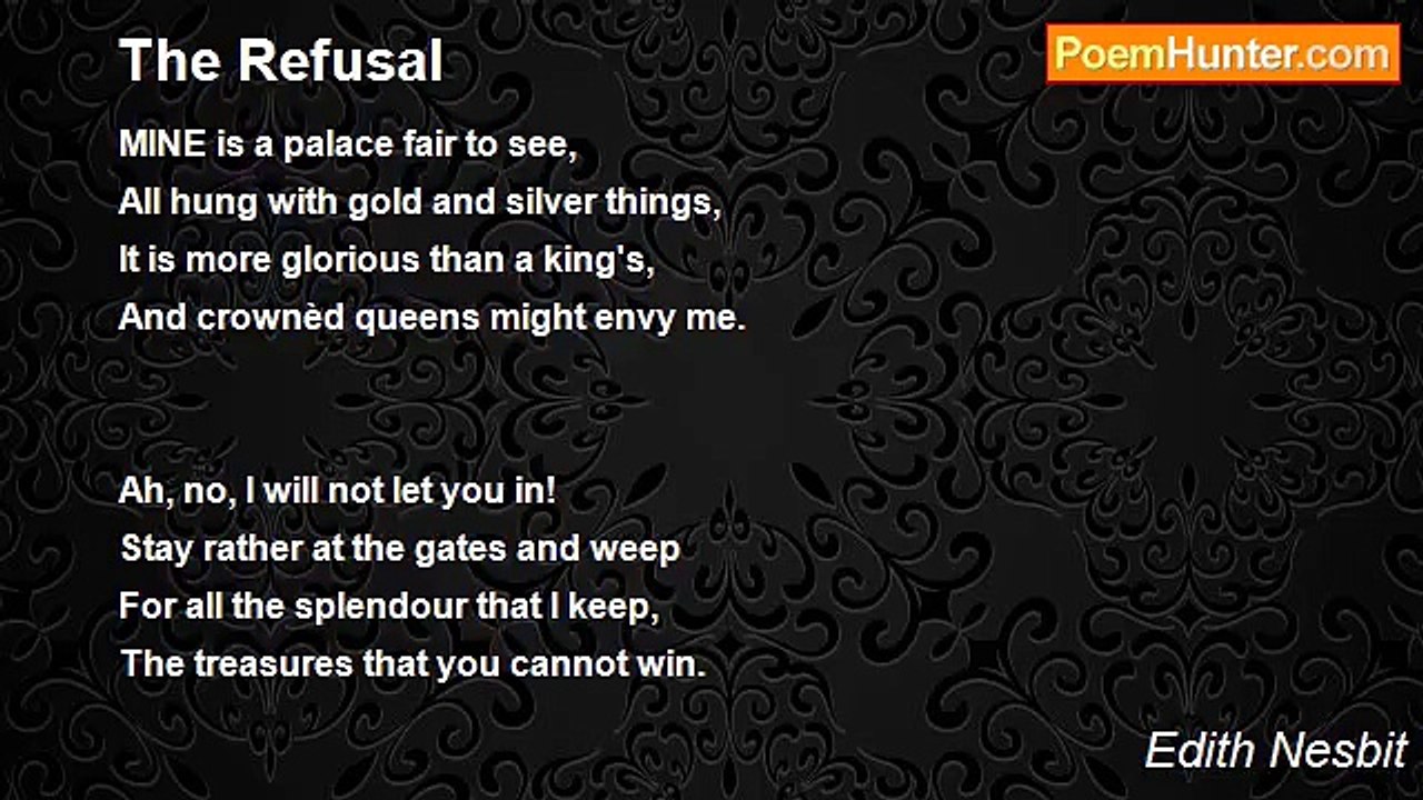Edith Nesbit - The Refusal