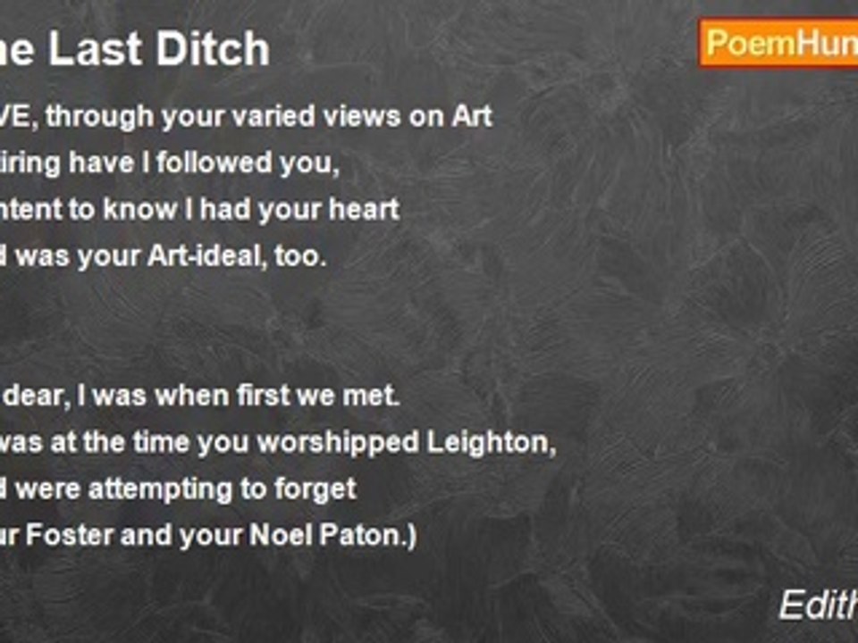 Edith Nesbit - The Last Ditch